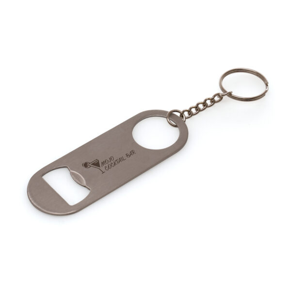 STAINLESS STEEL BIMPSON BOTTLE OPENER KEYRING