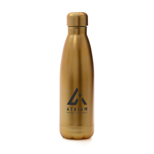 ASHFORD GOLD 500ml STAINLESS STEEL DRINKS BOTTLE