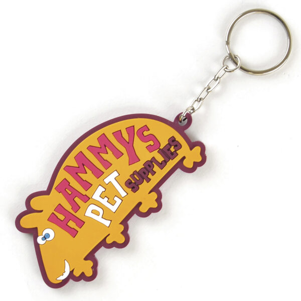 LARGE PVC KEYRING